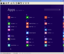 Win 8.1 Apps Screen