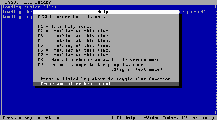 FYSOS Loader screenshot 2